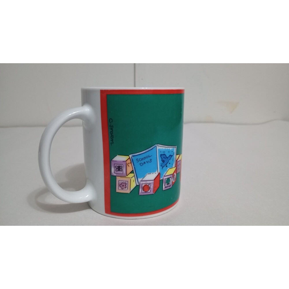 Rare C Storm Coffee Mug/Cup School Teacher Learning Novelty Print 90s Vtg - Picture 3 of 6